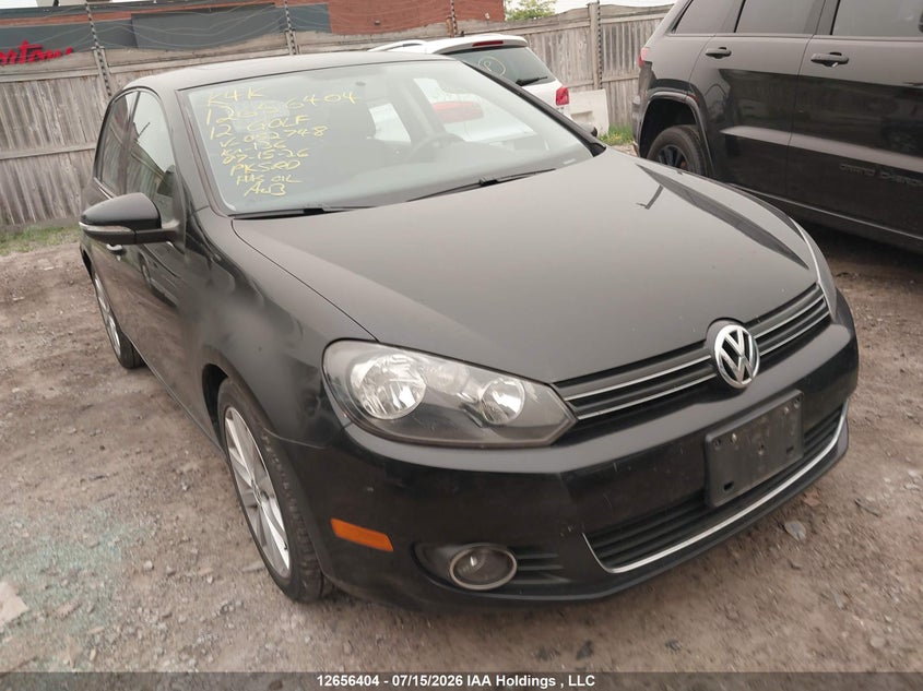 2012 VOLKSWAGEN GOLF