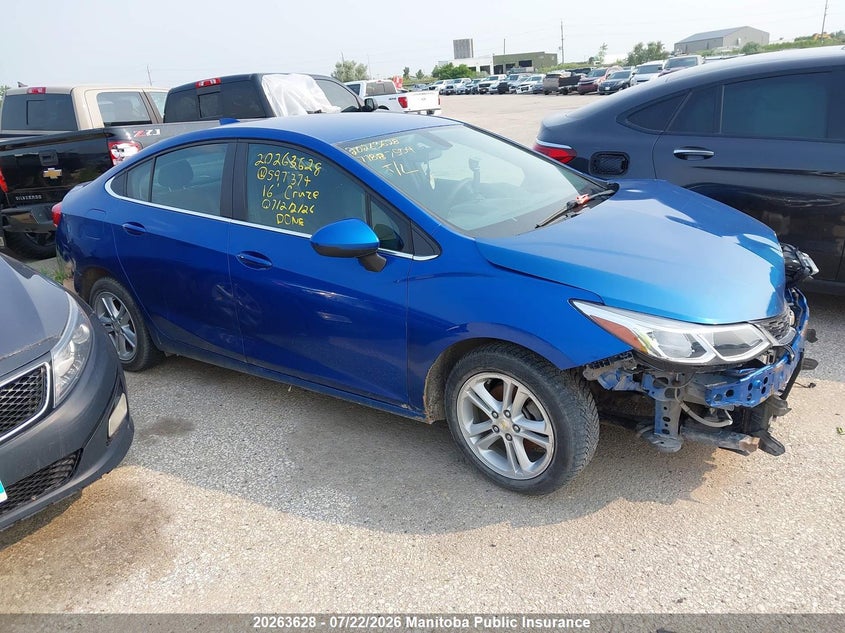 2016 CHEVROLET CRUZE LT TURBO